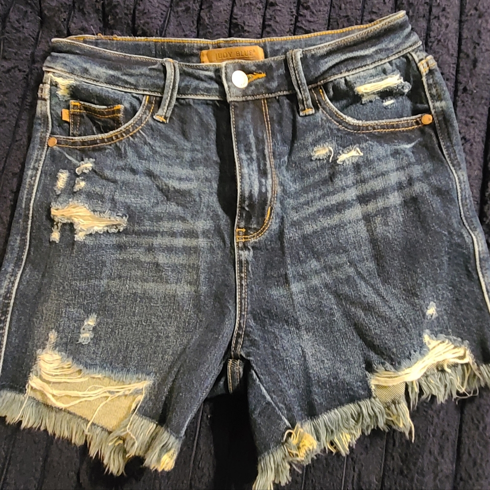 Judy Blue Distressed Denim Shorts